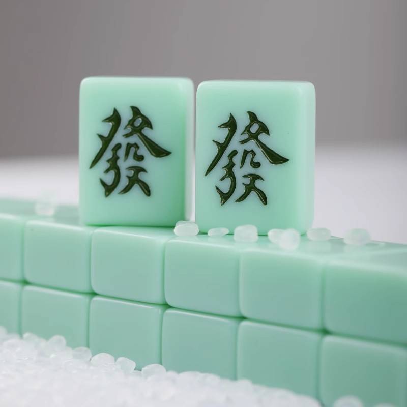 mahjong 30 mm water green + general